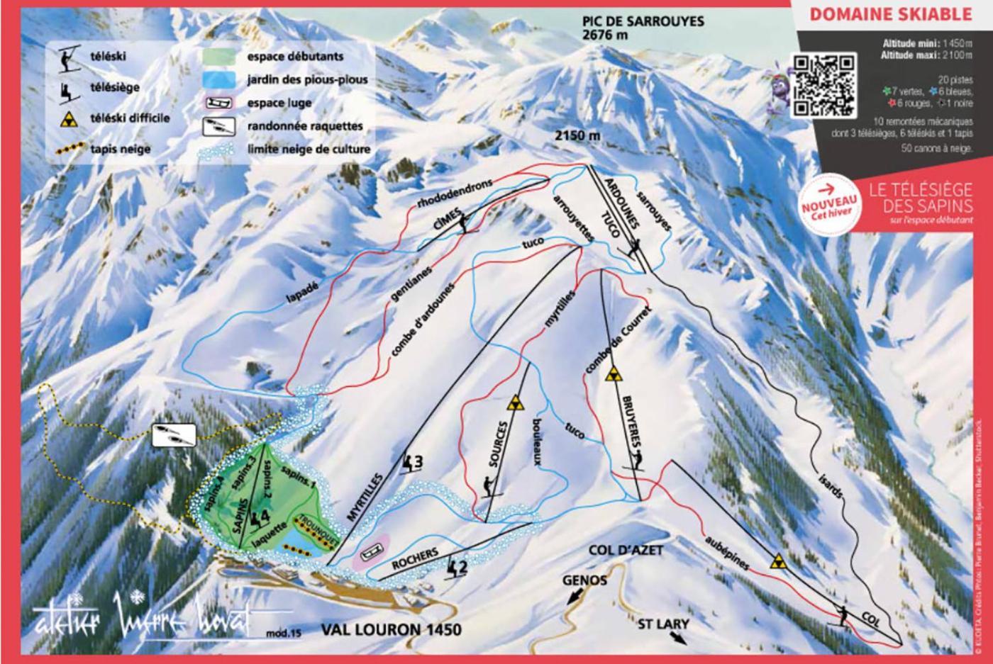 Appartamento Les Gourgs Blancs - 80M Des Pistes - 6 Personnes Génos Esterno foto